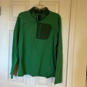 Mountain Hardwear casual quarter zip green pullover